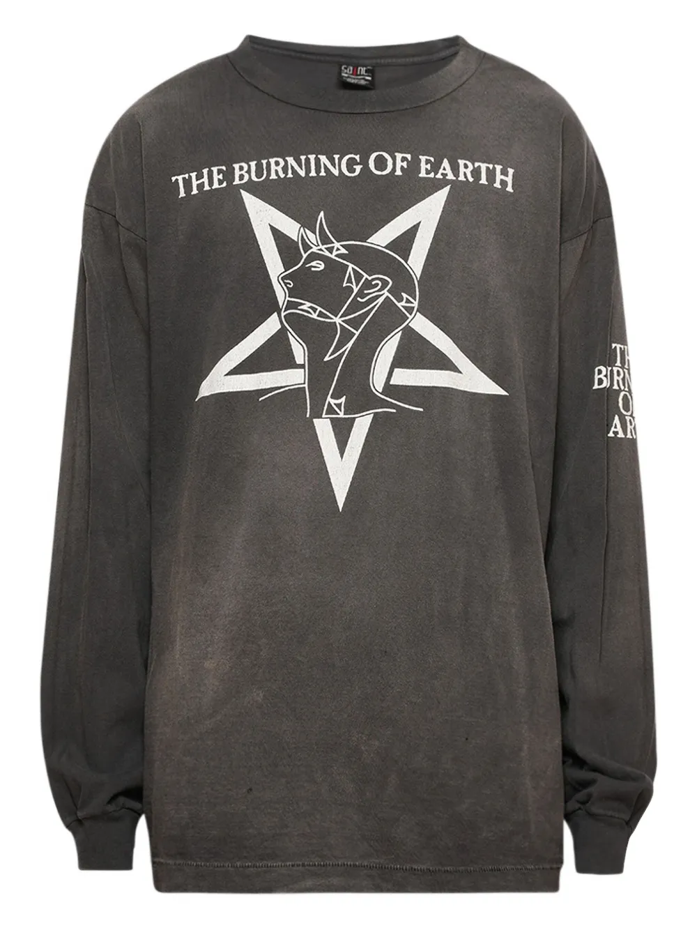 

Футболка с длинным рукавом «Burn of Earth» SAINT MXXXXXX, серый