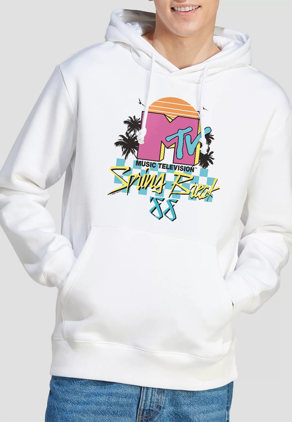 

Толстовка MTV SPRING BREAK CHECKERBOARD Cotton Soul, белый