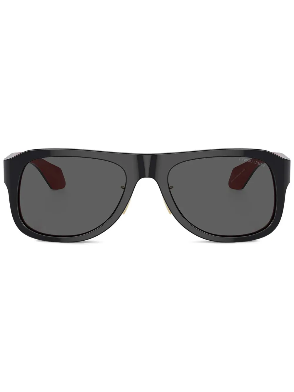 

Солнцезащитные очки в массивной оправе Giorgio Armani, черный