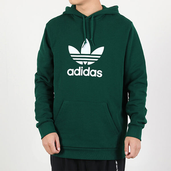 Толстовка men's originals trefoil green Adidas, зеленый — фото 3