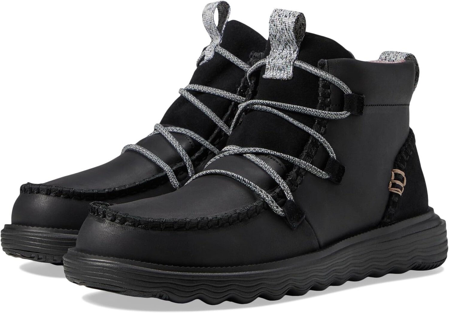 

Ботинки Reyes Boot Leather Hey Dude, цвет Black/Black