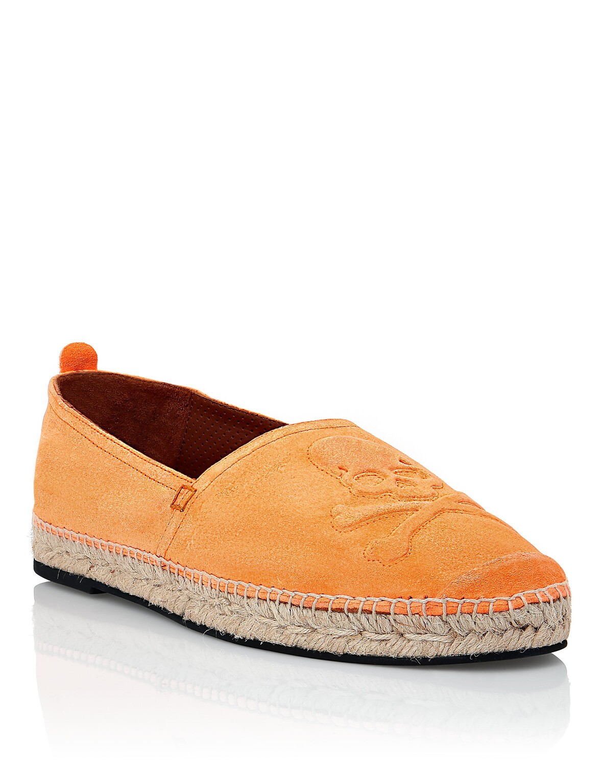 

Эспадрильи Череп Philipp Plein, цвет Orange Fluo