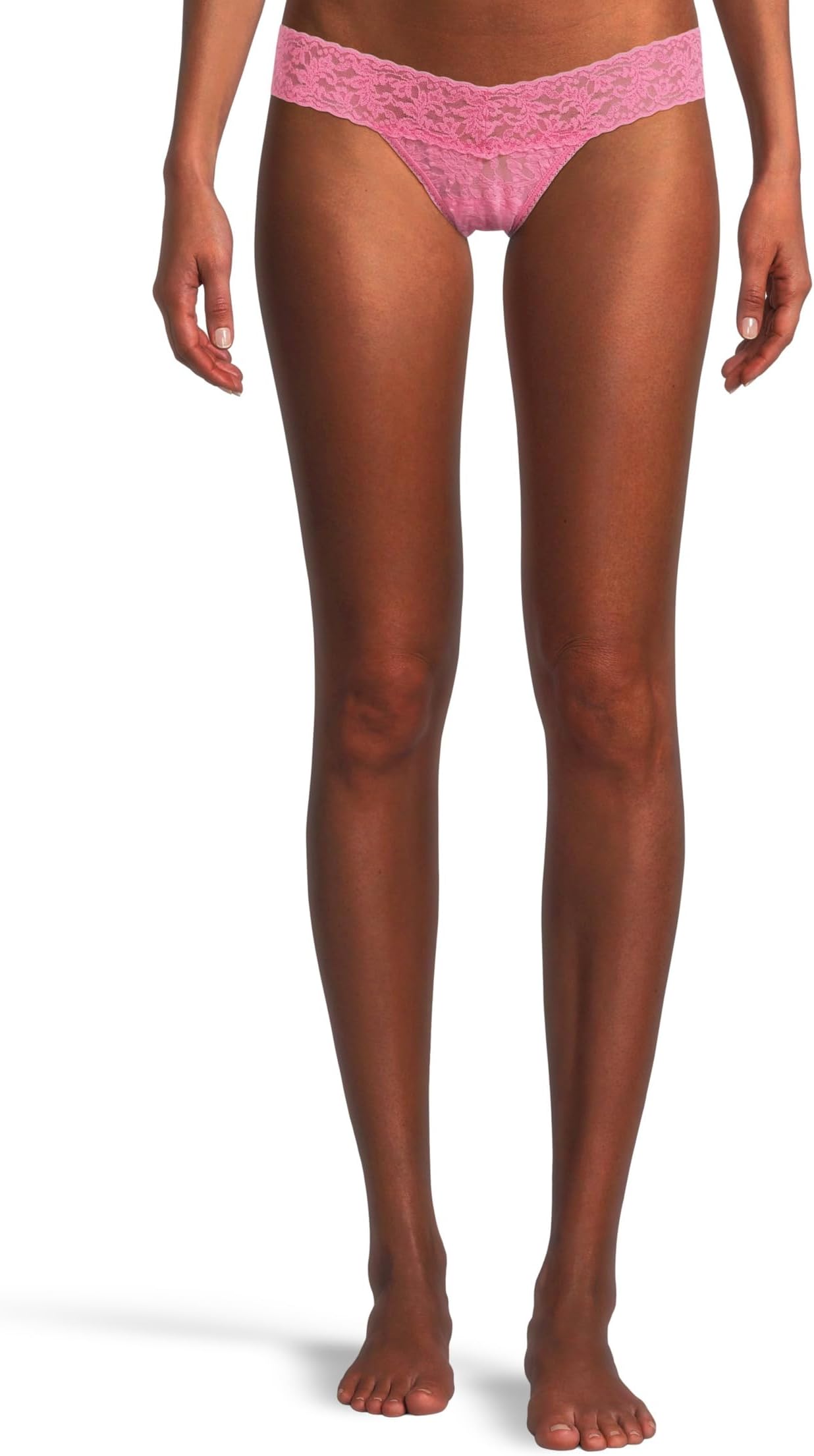 

Женские фирменные кружевные стринги с низкой посадкой Hanky Panky, Amused