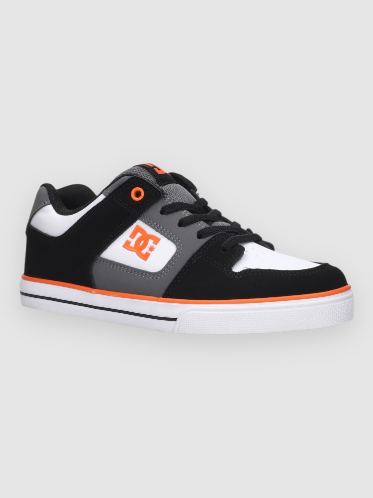 Кеды DC Pure Elastic Kids Skateschuhe, grey/black/white