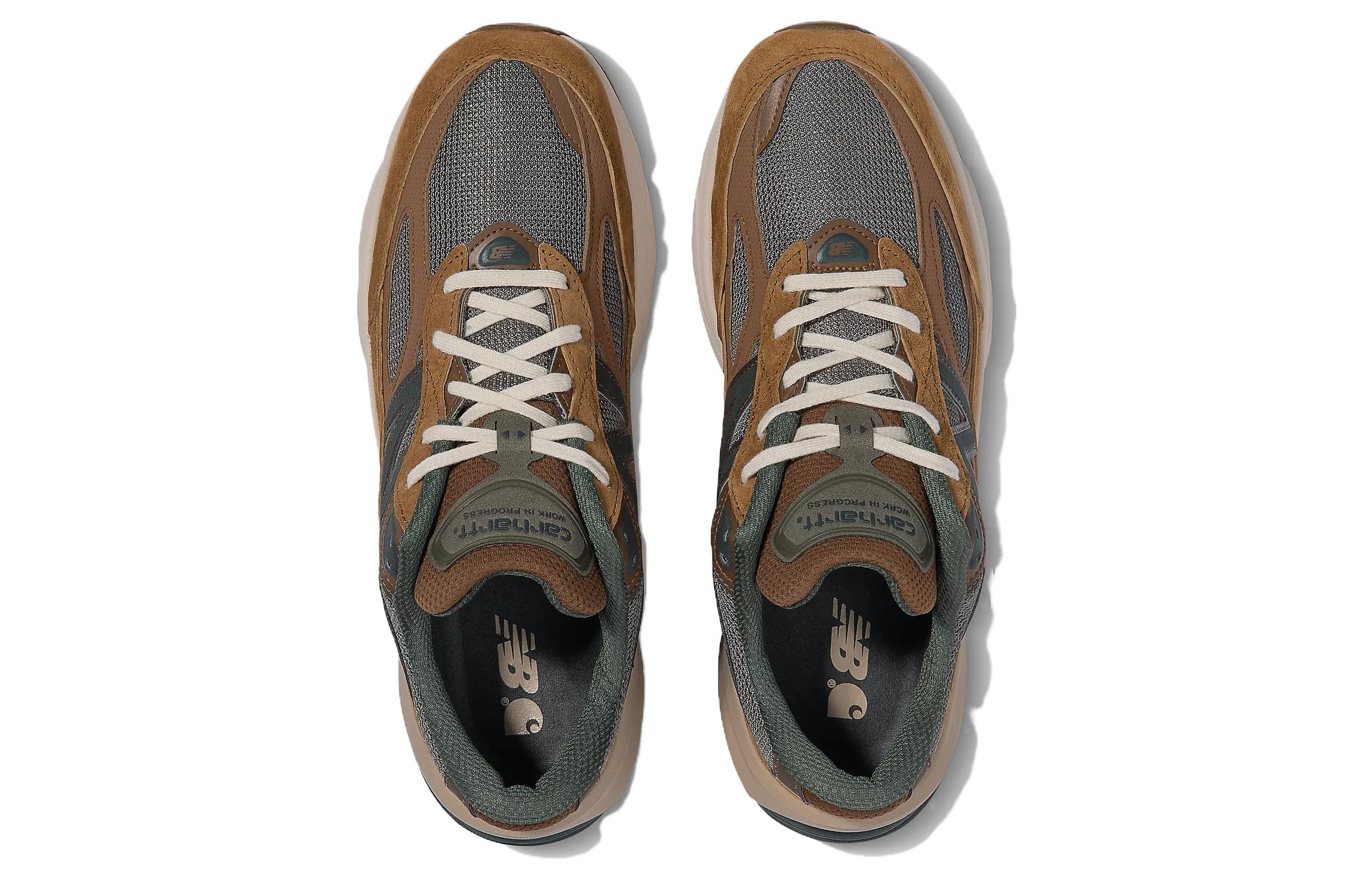 Carhartt WIP x 990v6 Made in USA 'Sculpture Center' New Balance, цвет хаки — фото 4