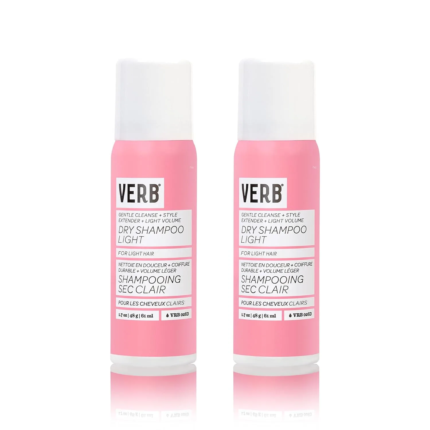 VERB Dry Shampoo Light - сухой шампунь для светлых тонов, освежает, абсорбирует жир и продлевает укладку, веганский, без парабенов и сульфатов 96.39 г (.)