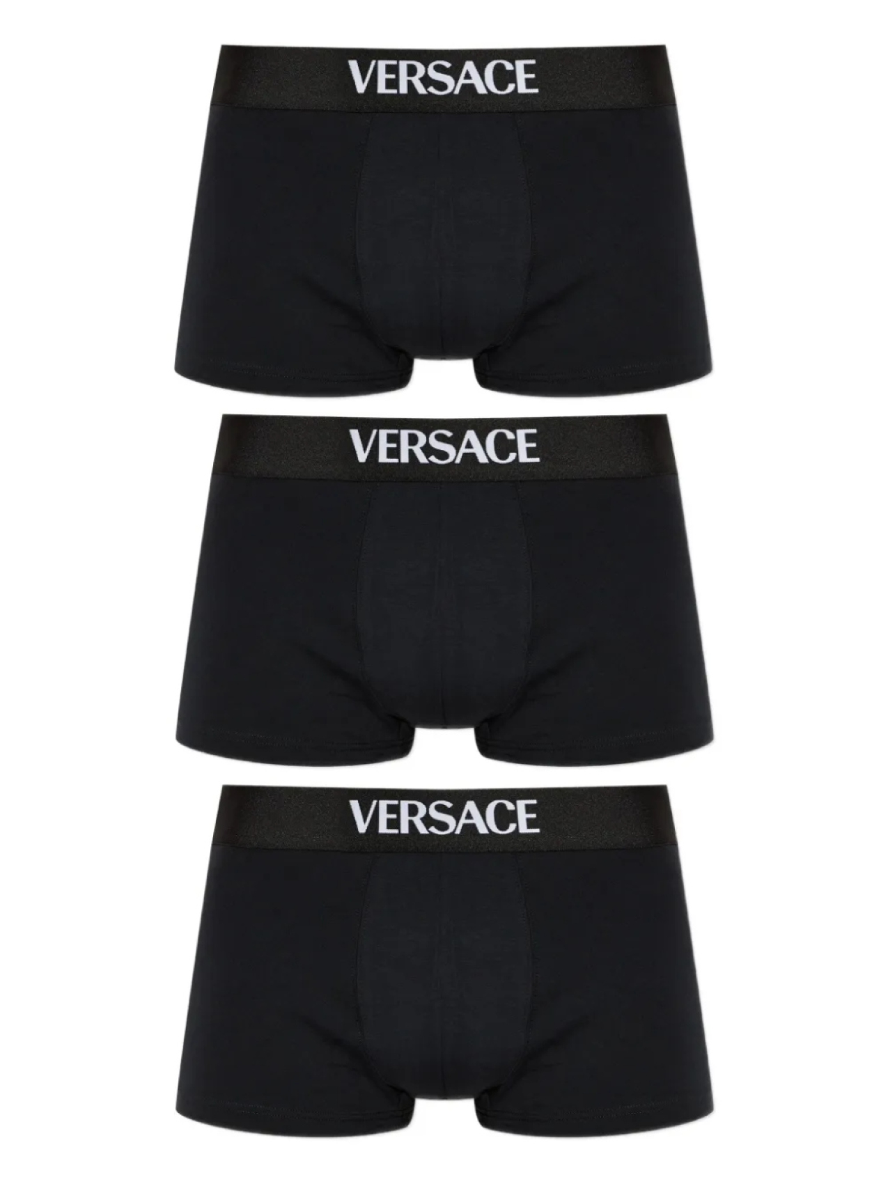 

Трусы-боксеры с логотипом Versace (набор из трех шт.), черный