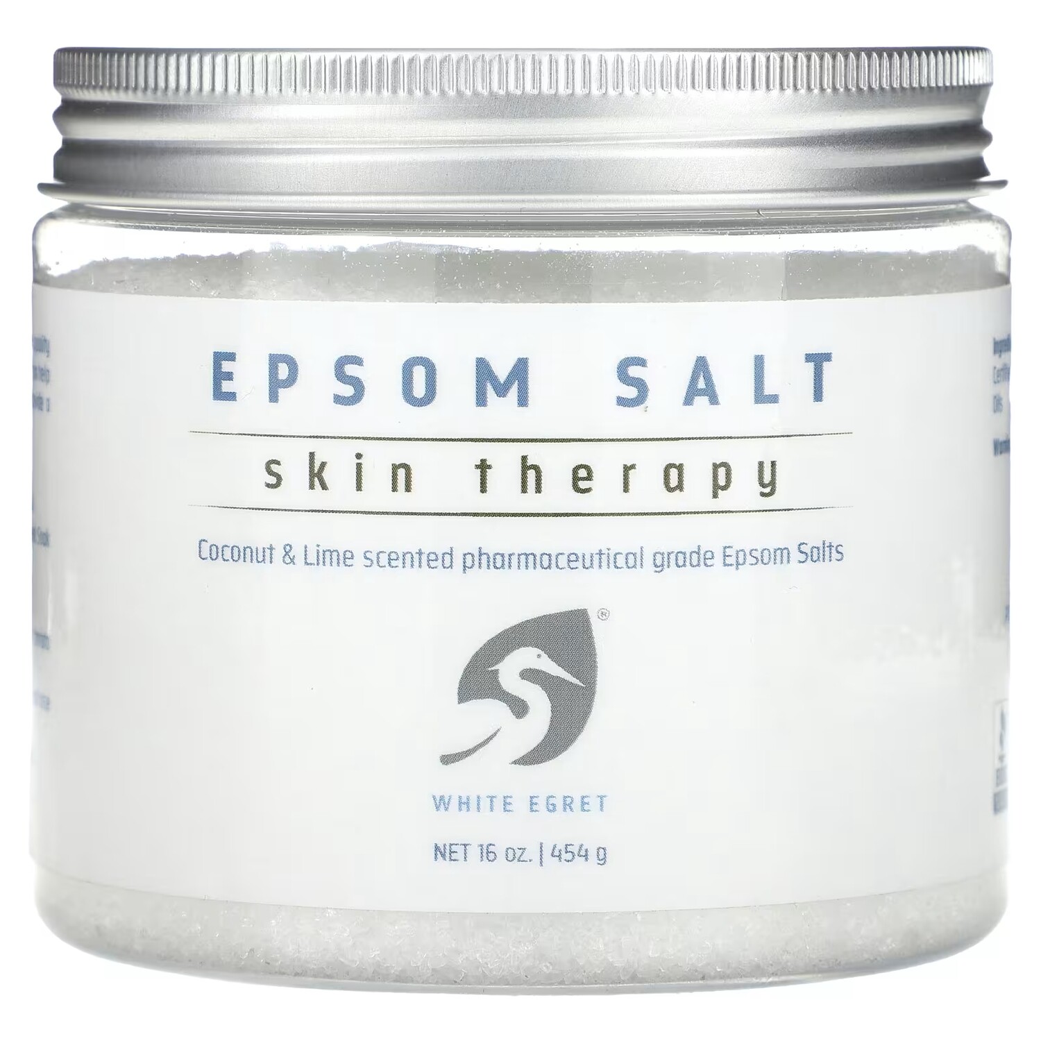 

Соль для ванны White Egret Personal Care Epsom Salt Skin Therapy кокос и лайм, 454 г