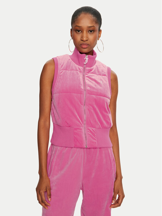

Утепленный жилет slim fit Thunder JCOGL224555 Juicy Couture, розовый