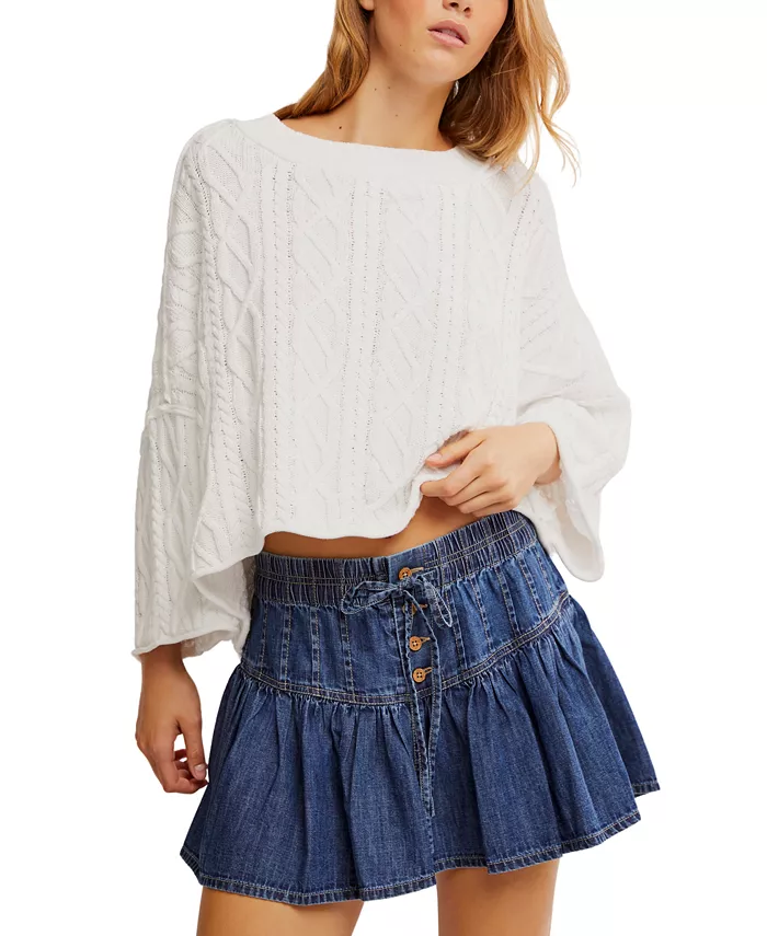 

Женская джинсовая мини-юбка Roselle Free People, синий