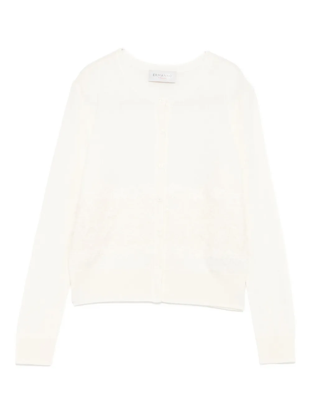 

Свитер с круглым вырезом Ermanno Firenze, белый