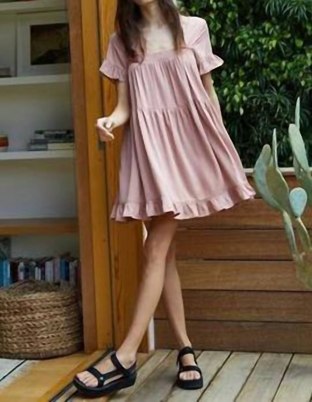 

Платье Madisyn Babydoll в лиловом цвете By Together
