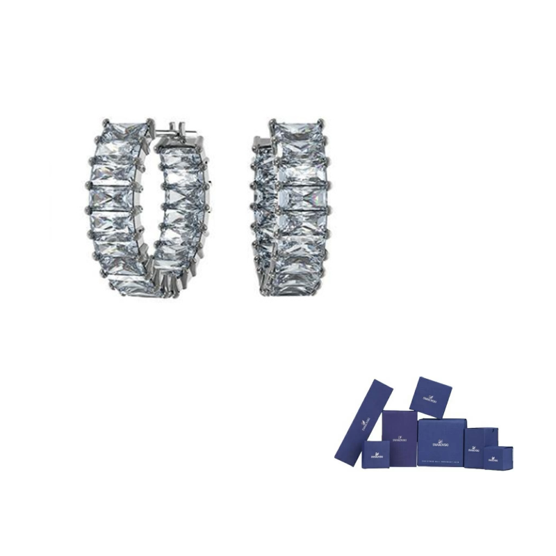 

Swarovski Женские серьги из искусственного кристалла серого цвета