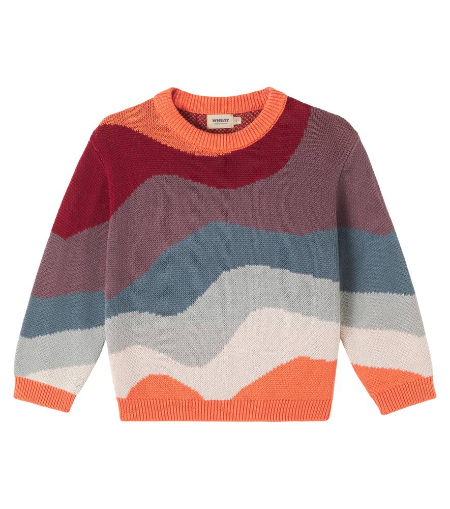 

Свитер Knud из хлопкового жаккарда Wheat, Multi