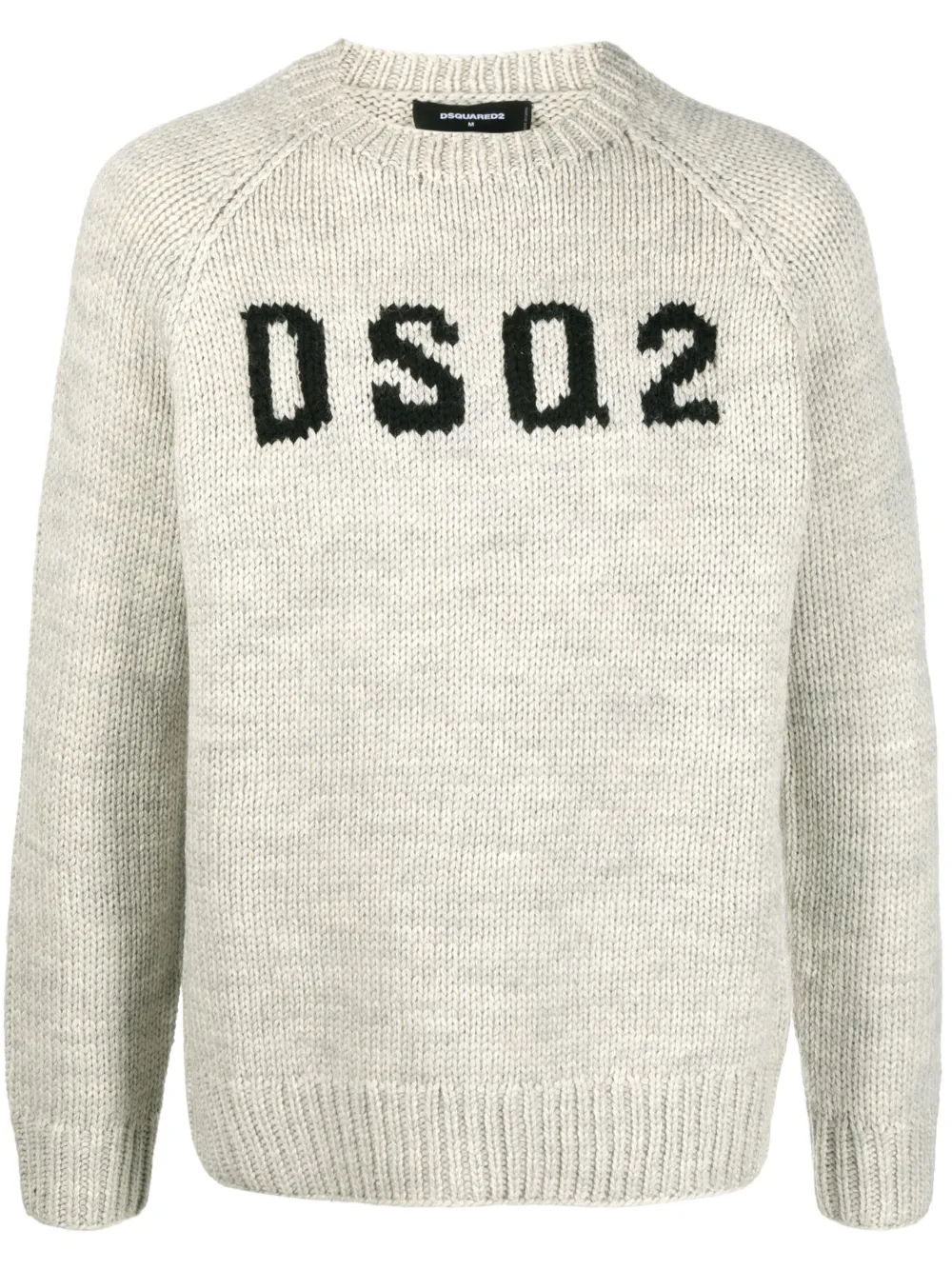 

Шерстяной джемпер с логотипом DSQUARED2, нейтральный