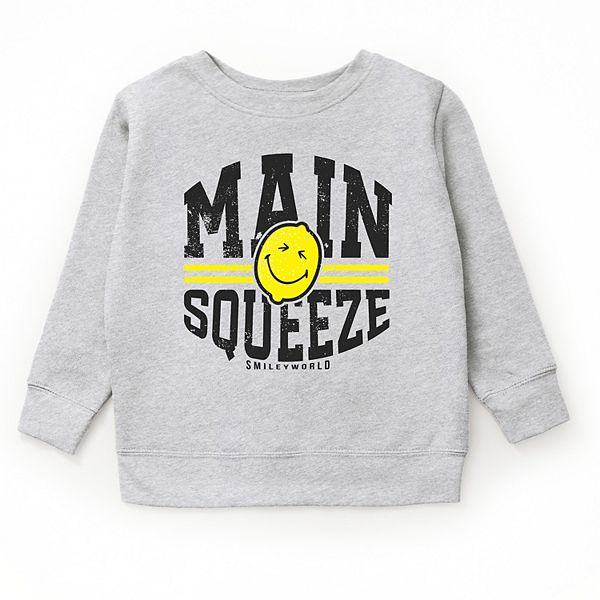 

Свитшот Smileyworld main squeeze lemon youth The Juniper Shop, Heather Grey