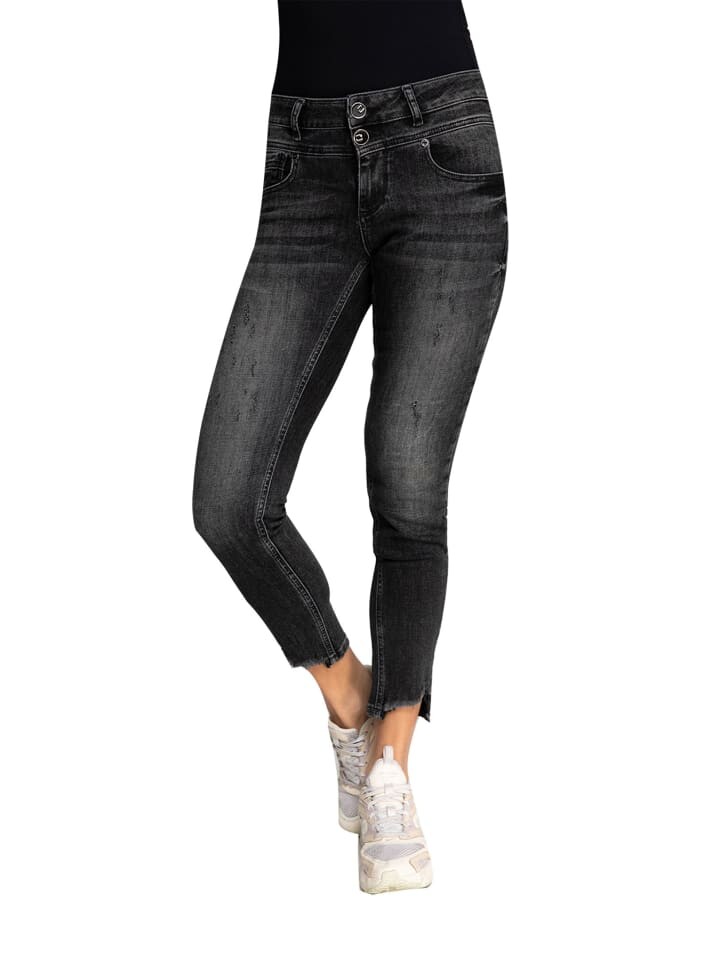 

Тканевые брюки ZHRILL Damen Skinny Jeans KELA, черный