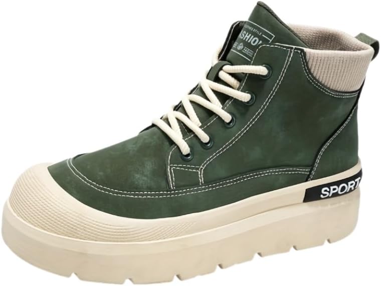 

Модные мужские спортивные кроссовки Clolinde с высоким верхом, зеленый