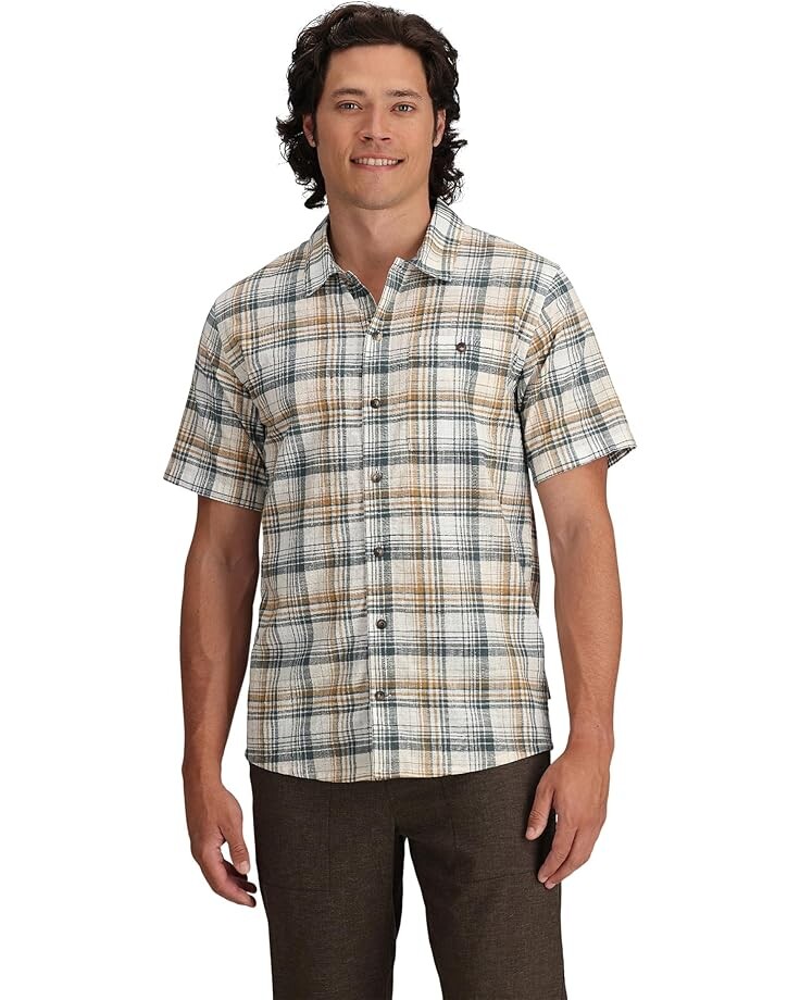 

Футболка Royal Robbins Redwood Plaid, цвет Bistre Pismo Plaid