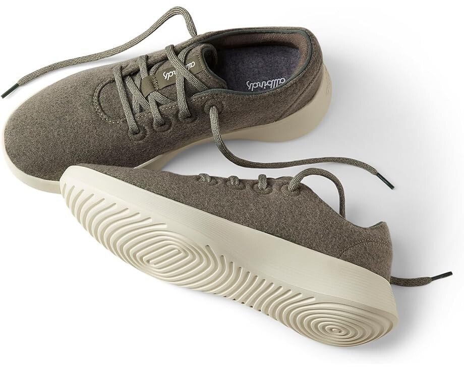 Кроссовки Allbirds Wool Runner 2, цвет Rugged Green (Stony Cream) — фото 3