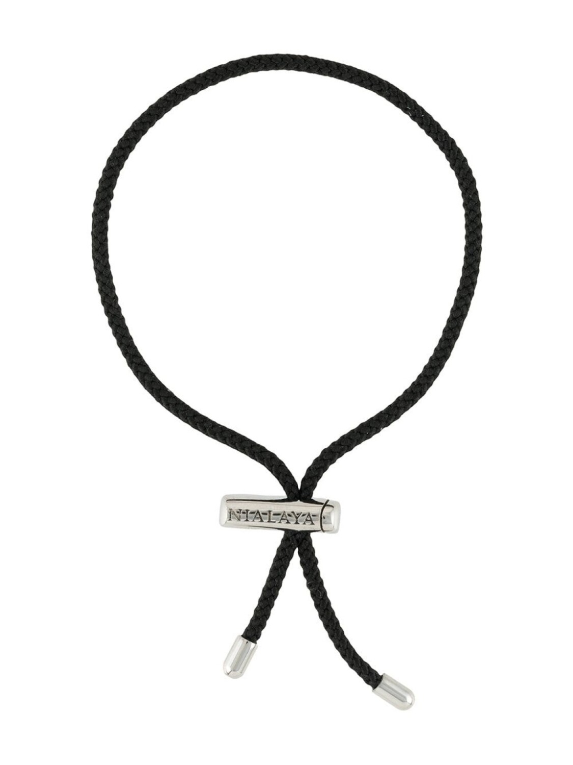 

Браслет с логотипом Nialaya Jewelry, черный
