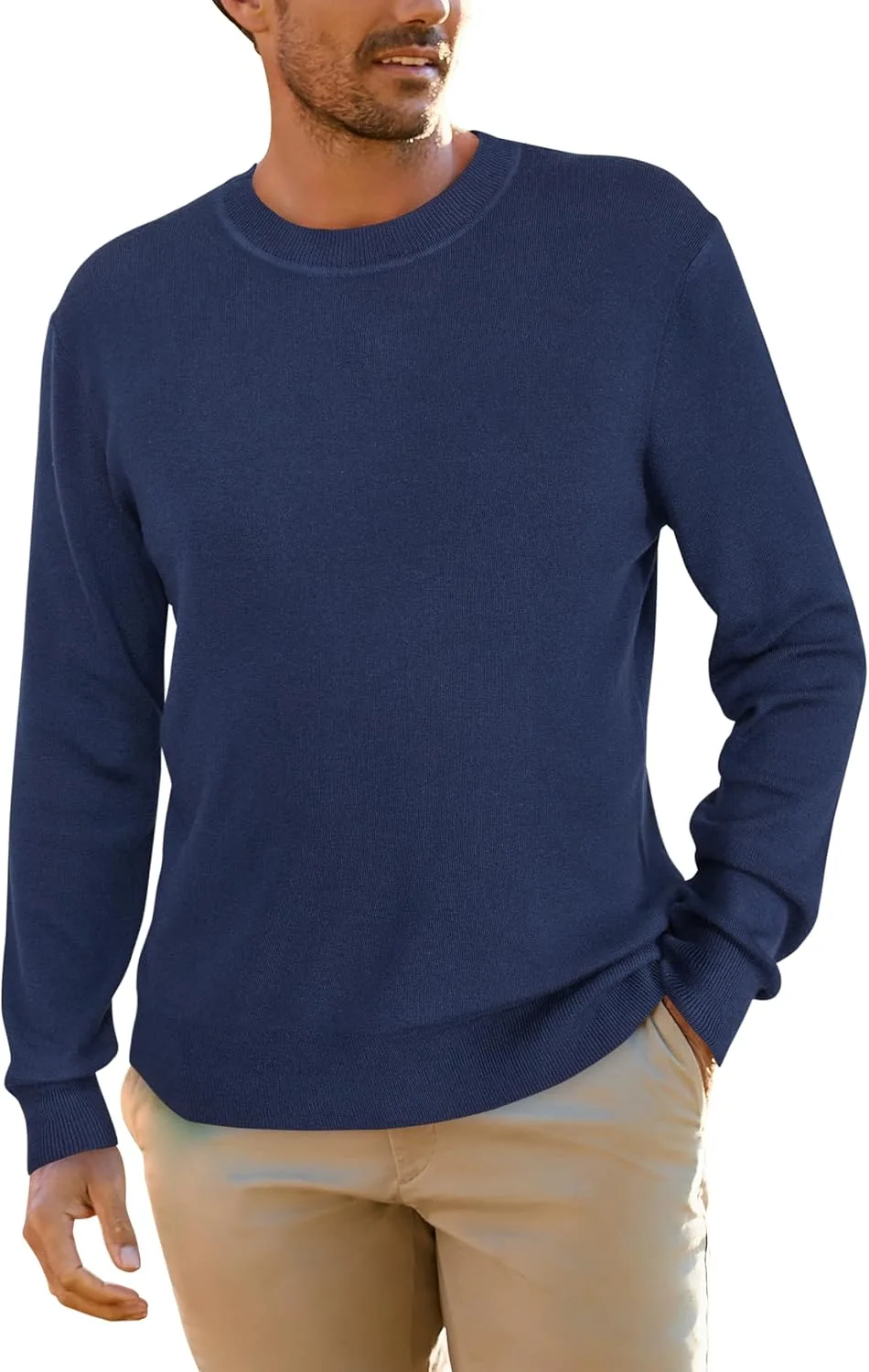 

Arach&Cloz мужской свитер из шерстяной смеси свободного кроя Ultra Soft