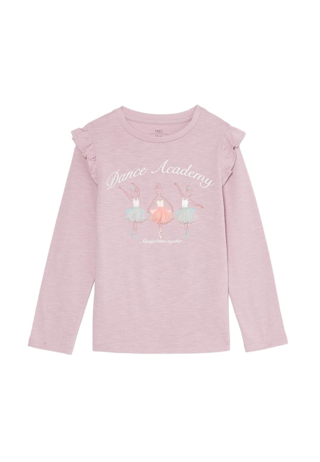 

Топ с длинными рукавами 3 PACK BALLET Marks & Spencer, розовый