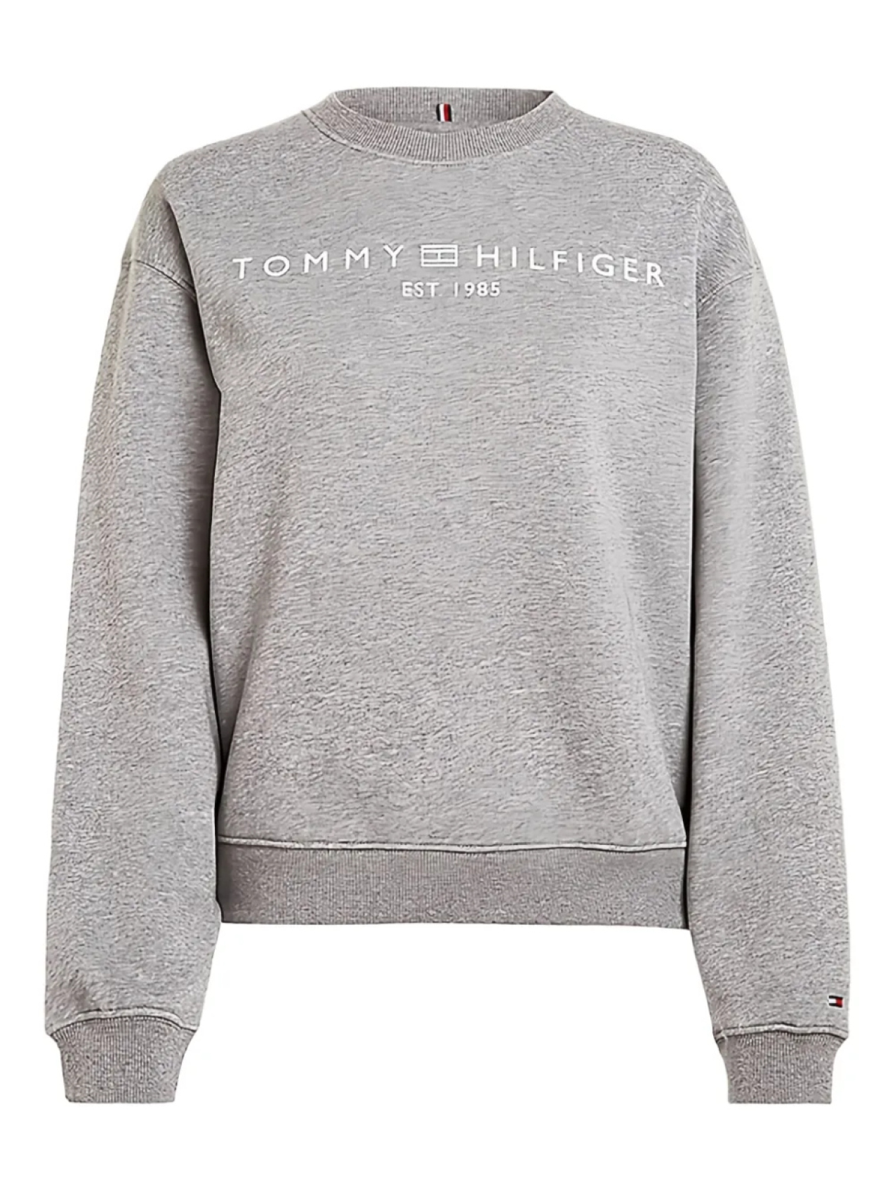 

Толстовка с круглым вырезом и логотипом Tommy Hilfiger, серый