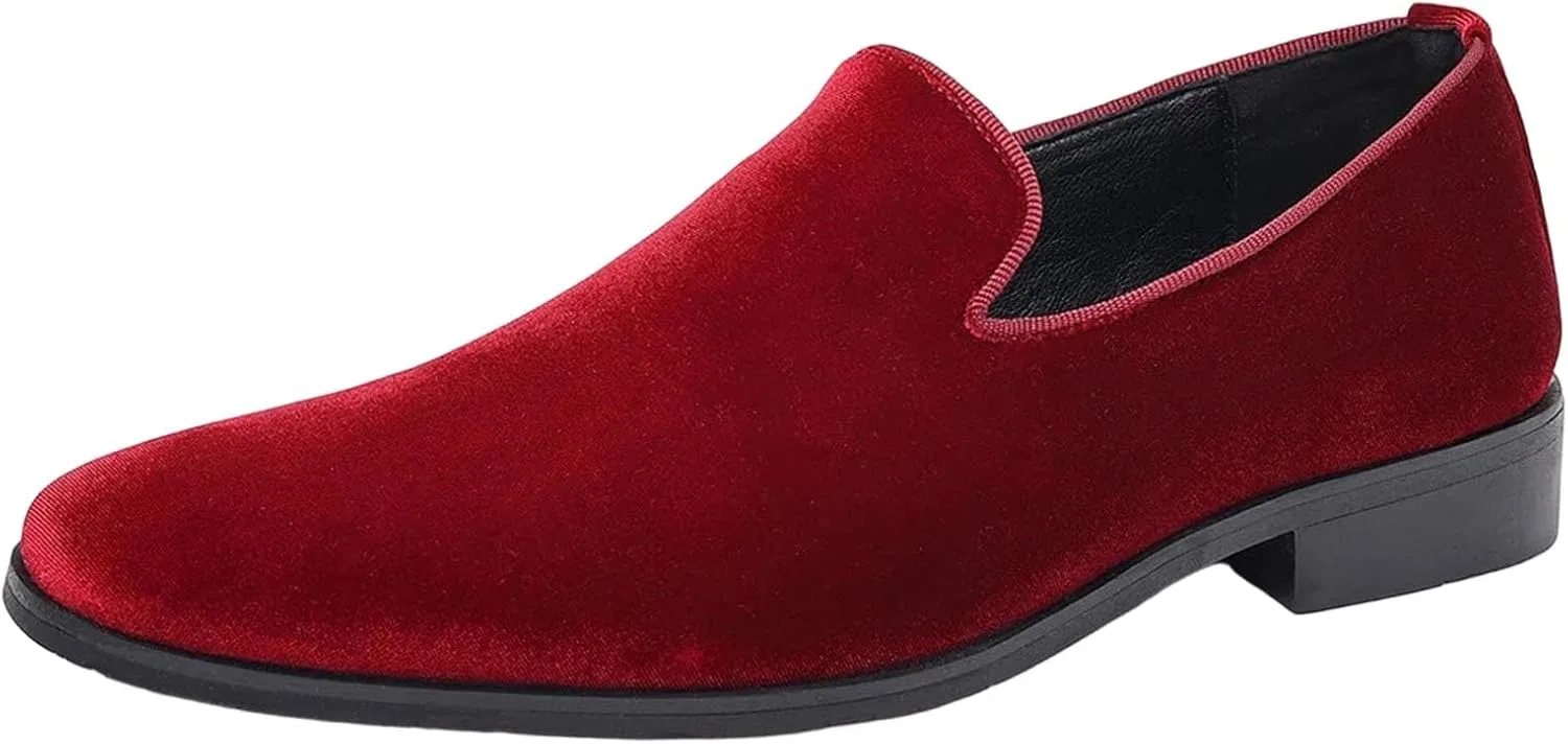 Мокасины мужские замшевые, Loafers & Slip-Ons, Red