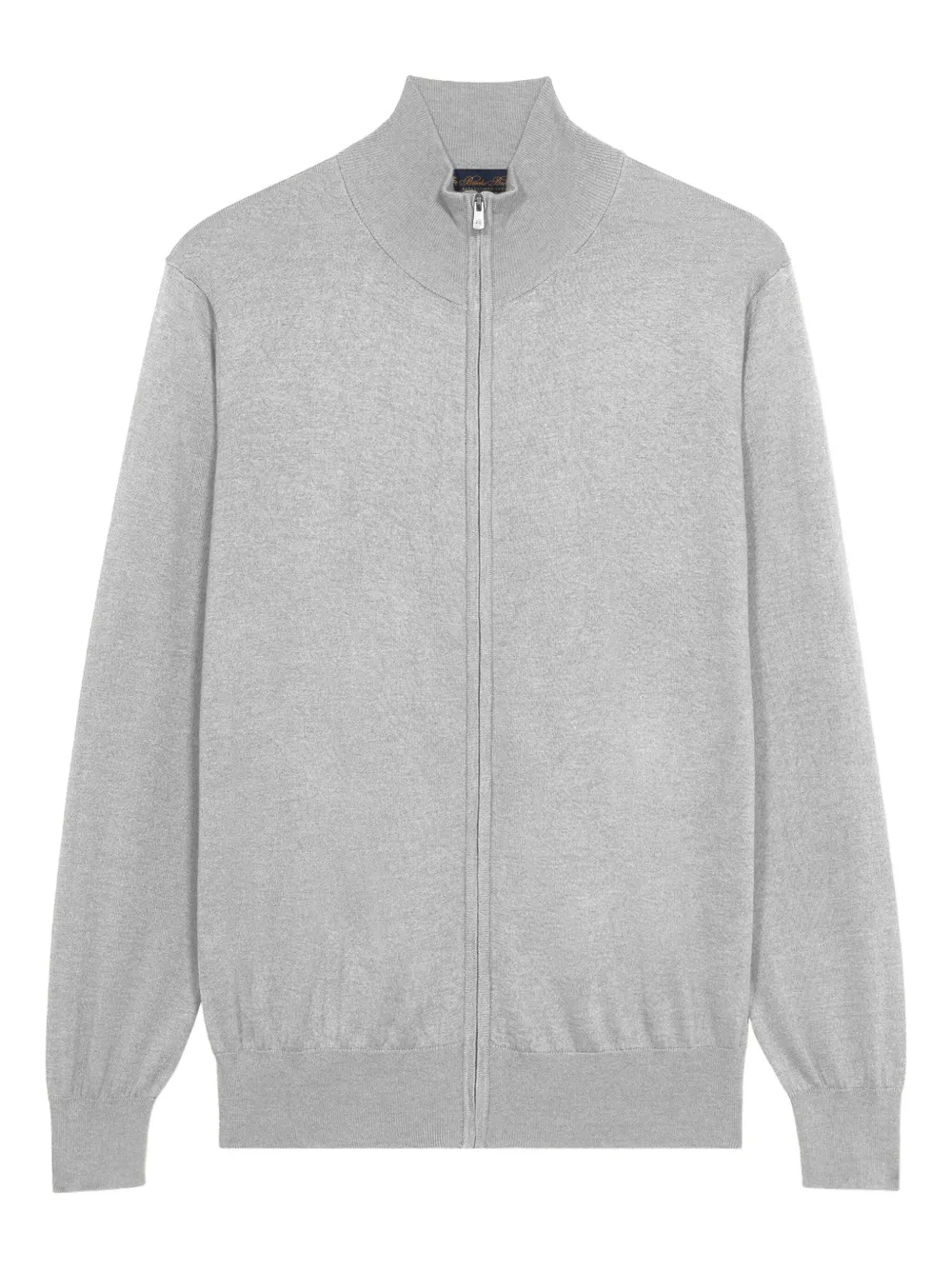 

Свитер на молнии с высоким воротником Brooks Brothers, серый