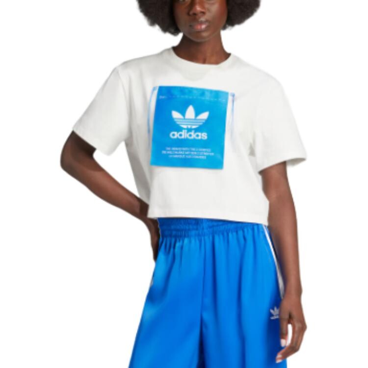 Футболка KSENIA SCHNAIDER женская белая Adidas Originals — фото 2