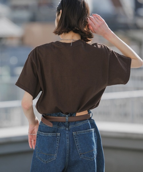 

Футболка с коротким рукавом из ультрахлопка, свободный крой GILDAN, темно-коричневый