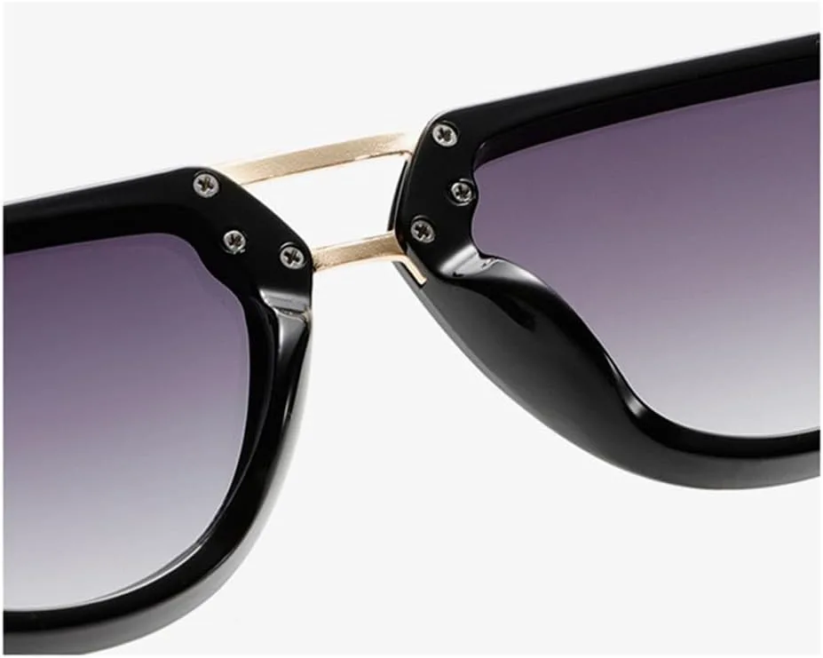 

Ретро маленькие овальные женские солнцезащитные очки с заклепками, солнцезащитные очки UV400 для мужчин, панк-солнцезащитные очки LANGSER, Black Dark Green