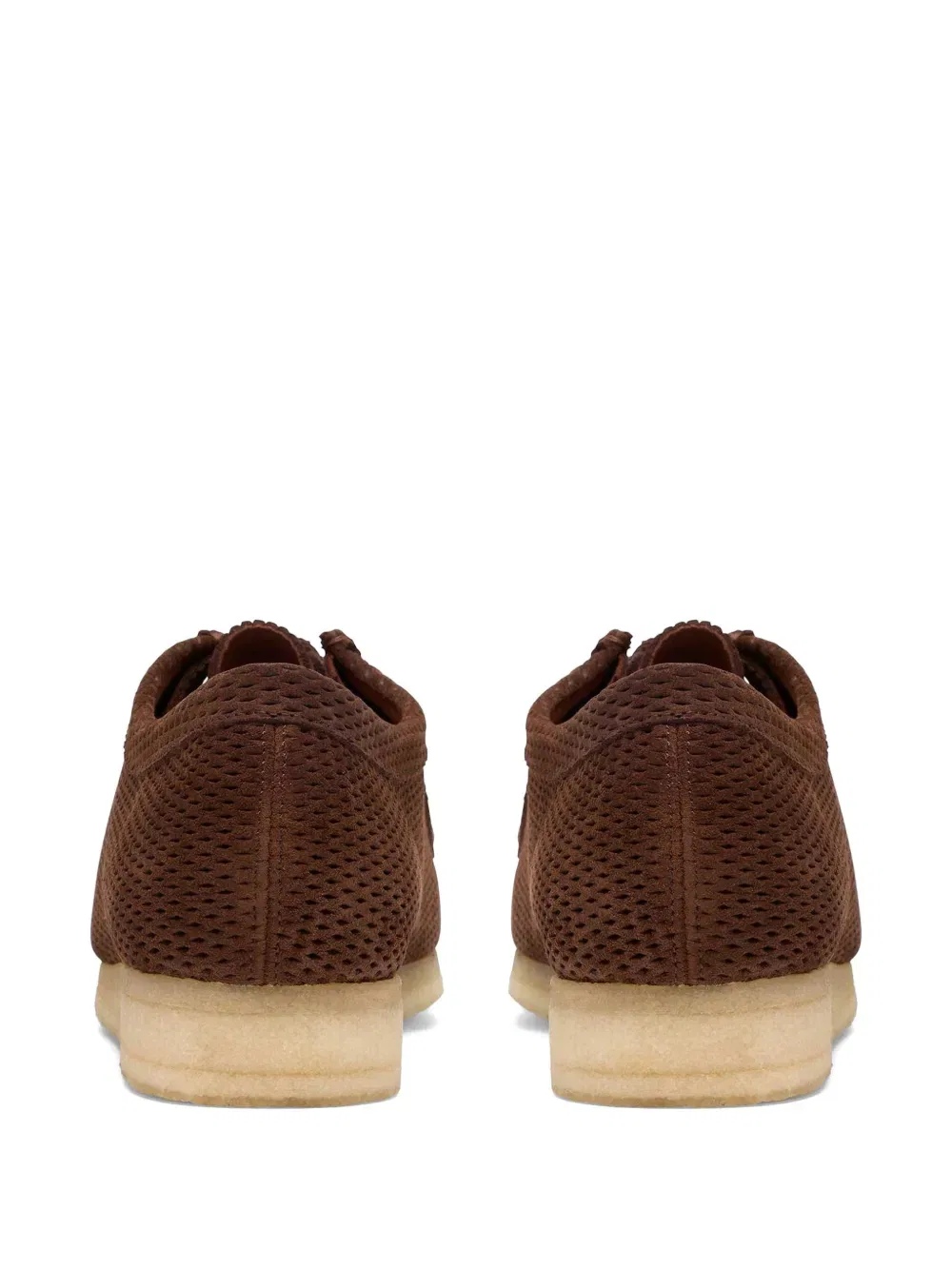 Замшевые туфли-дерби Wallabee Clarks Originals, коричневый — фото 3