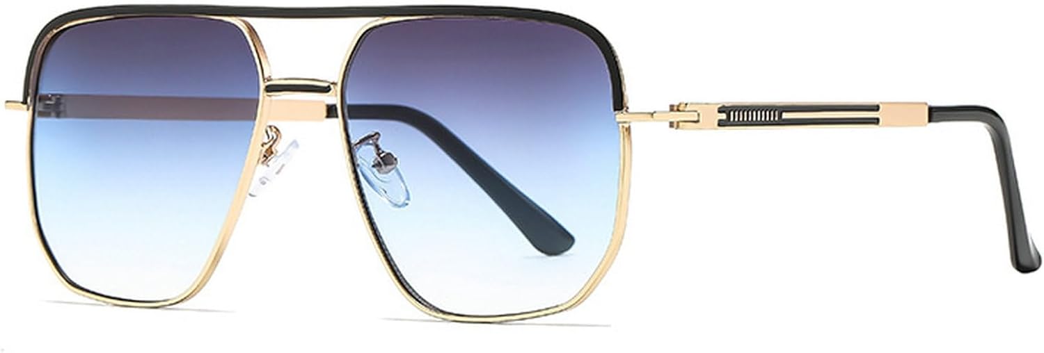 

Большие ретро-солнцезащитные очки-пилот квадратной формы для женщин, металлическая оправа, градиентные солнцезащитные очки, модные винтажные мужские солнцезащитные очки mincl, C5