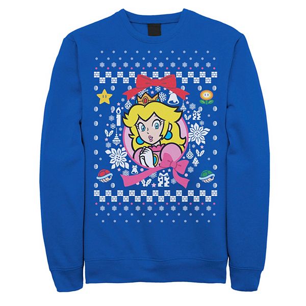 

Мужской флисовый свитшот с принтом Nintendo Super Mario Classic Ugly Christmas Peach Licensed Character, Оранжевый, Мужской флисовый свитшот с принтом Nintendo Super Mario Classic Ugly Christmas Peach Licensed Character