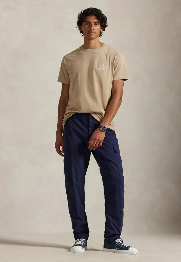 Классическая футболка с логотипом, базовая футболка Polo Ralph Lauren, Vintage Khaki — фото 2