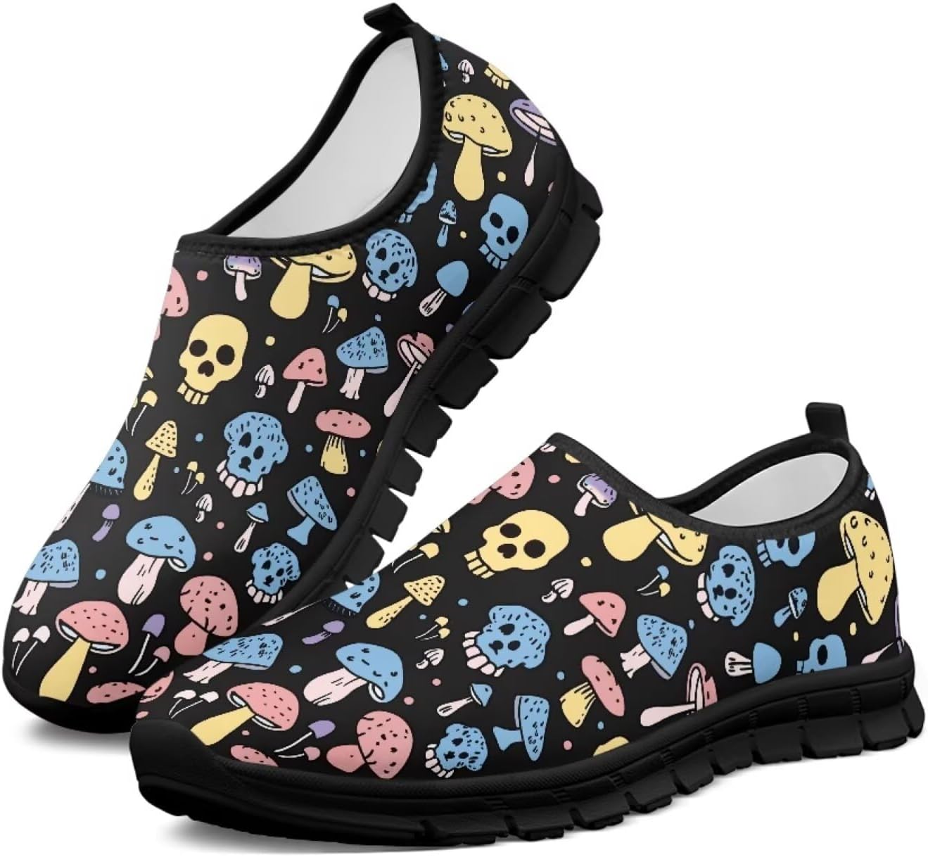 

Мужские слипоны Howilath, дышащие кроссовки с черной подошвой, для треккинга, легкая спортивная обувь для шопинга и походов