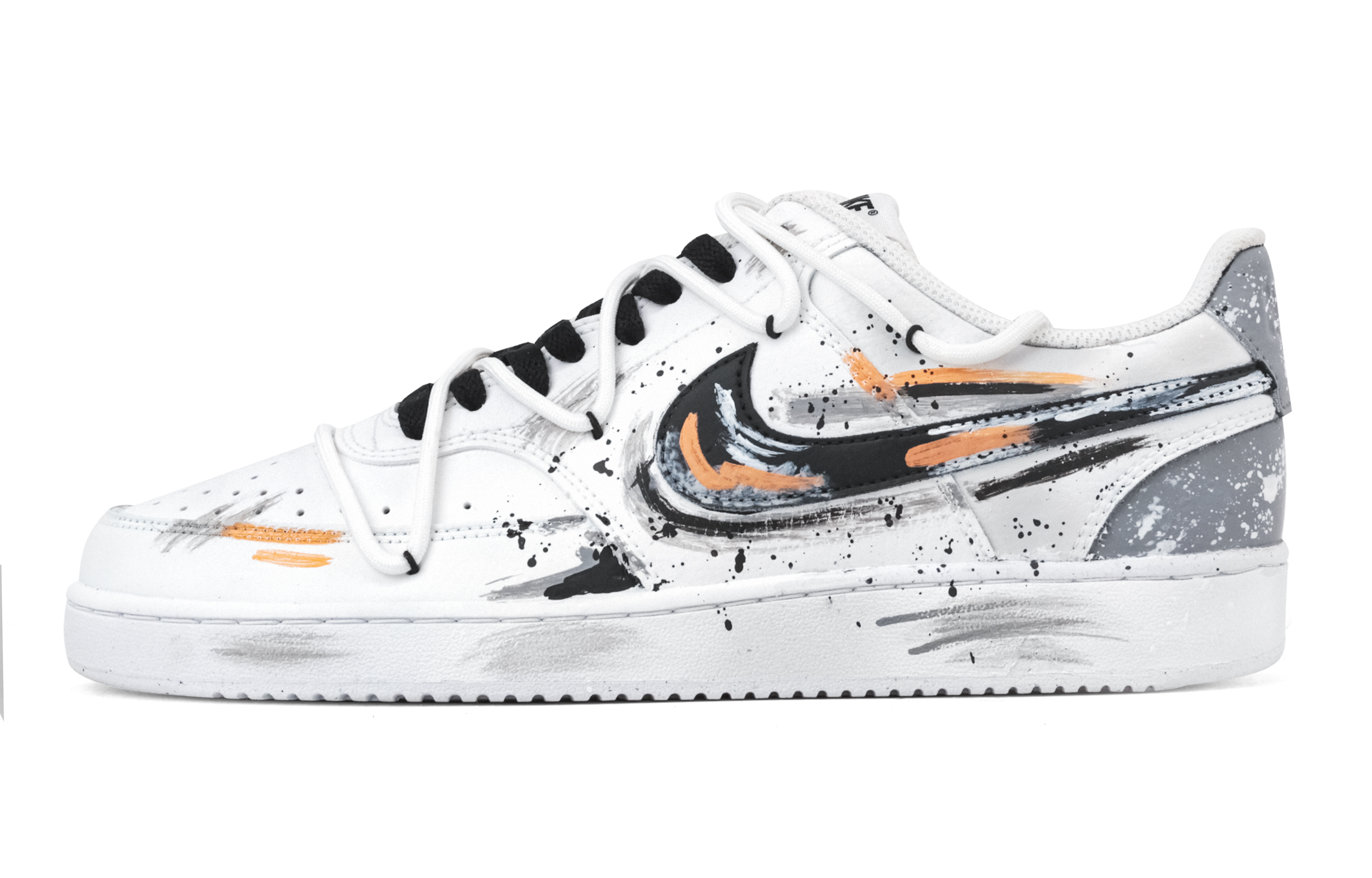 

Nike Кроссовки Court Vision 1 Ink Essence с низким верхом, устойчивые к истиранию, мужские, черные