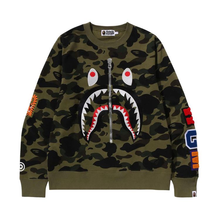 

Свитер BAPE 1st Camo Shark Crewneck, Green
