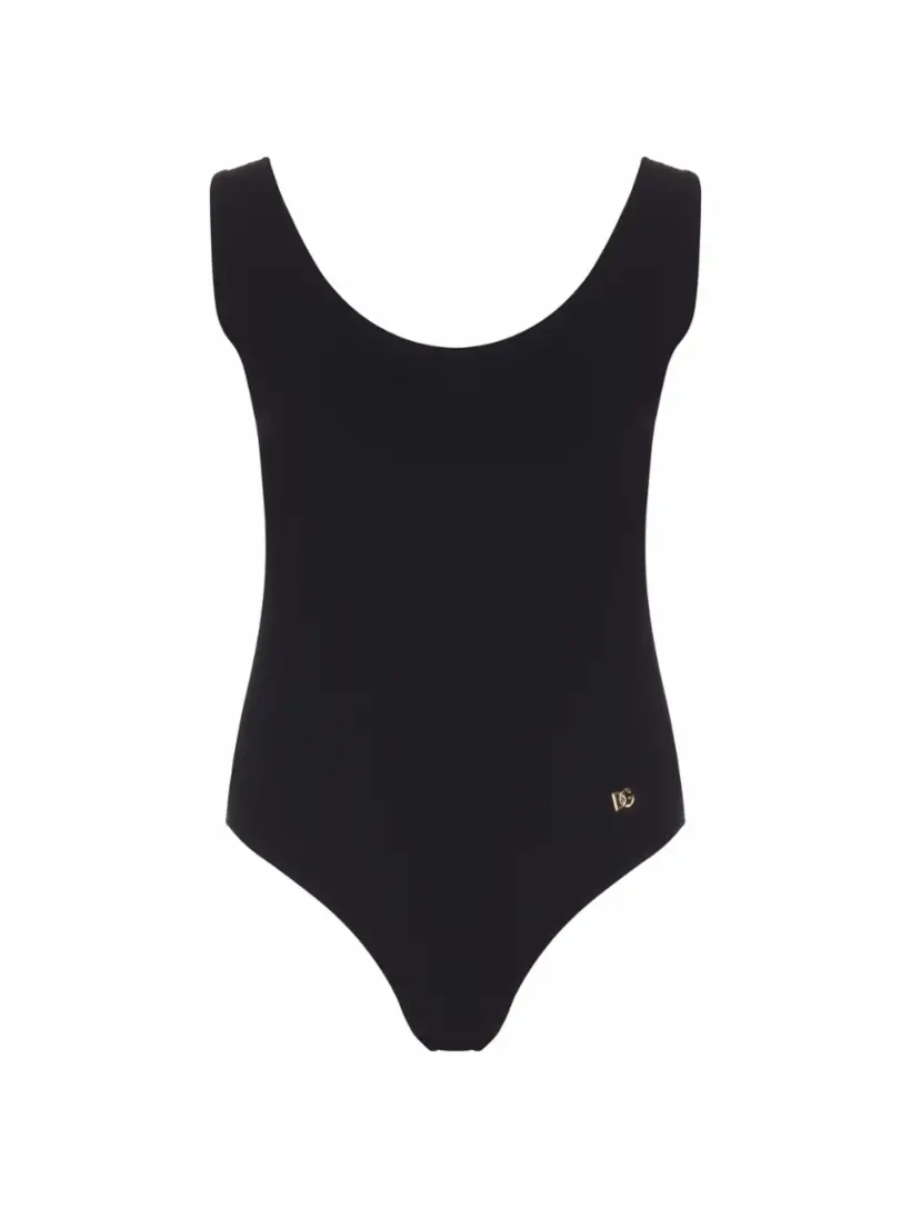 

Слитный купальник с логотипом DG Dolce&Gabbana, черный