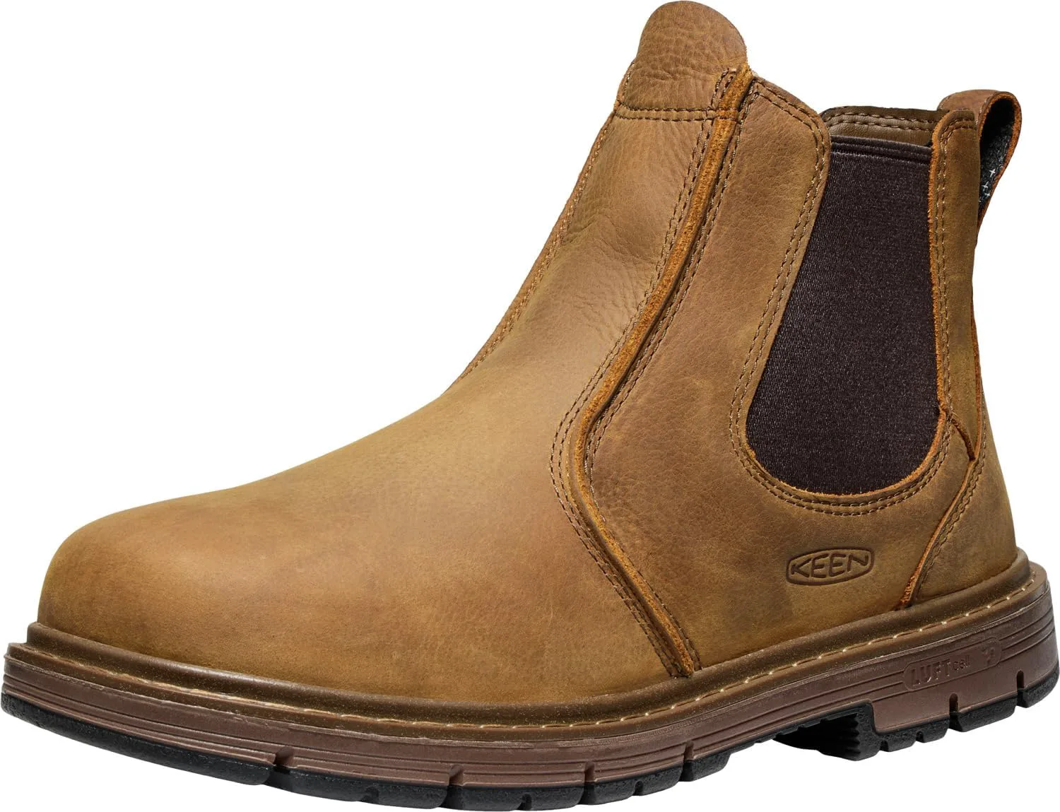 

Мужские рабочие ботинки KEEN Utility San Jose Chelsea с мягким носком и пяткой под 90 градусов, без шнурков