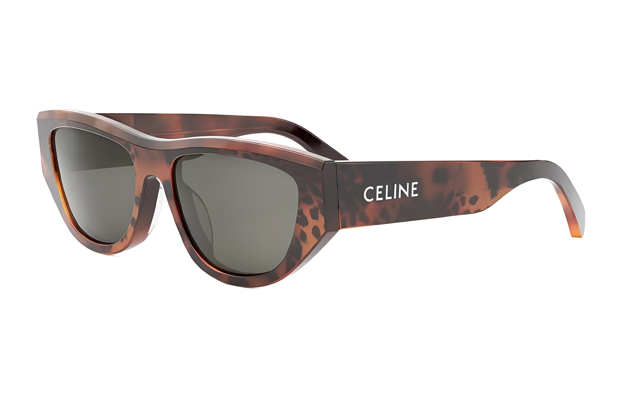 

CELINE Кошачий глаз солнцезащитные очки Frame, Tortoiseshell