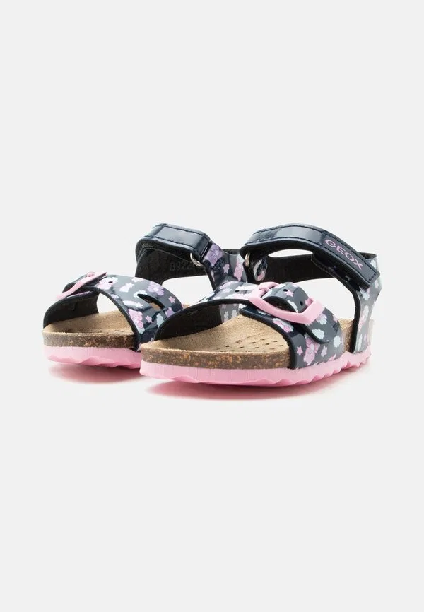 Сандалии для девочек чалки Geox, Navy/Multicolor — фото 2