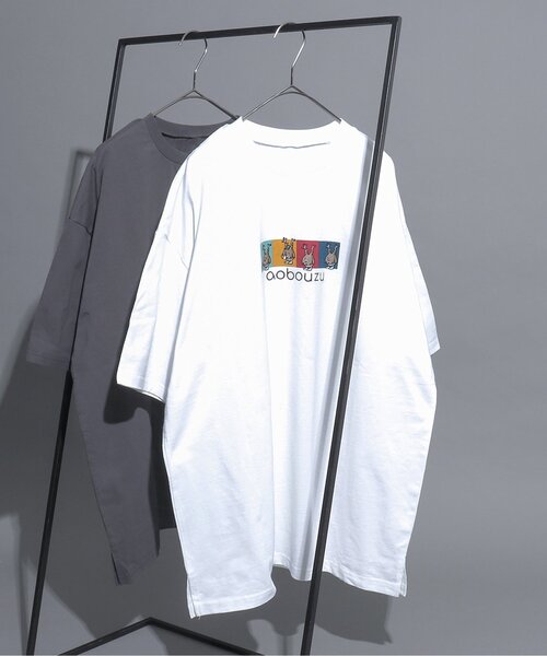 

Футболка с вышивкой, коллаборация с aobouzu BREEZE, кремовый