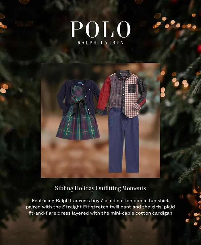 Брюки прямого кроя из эластичного твила для больших мальчиков Polo Ralph Lauren, синий — фото 3