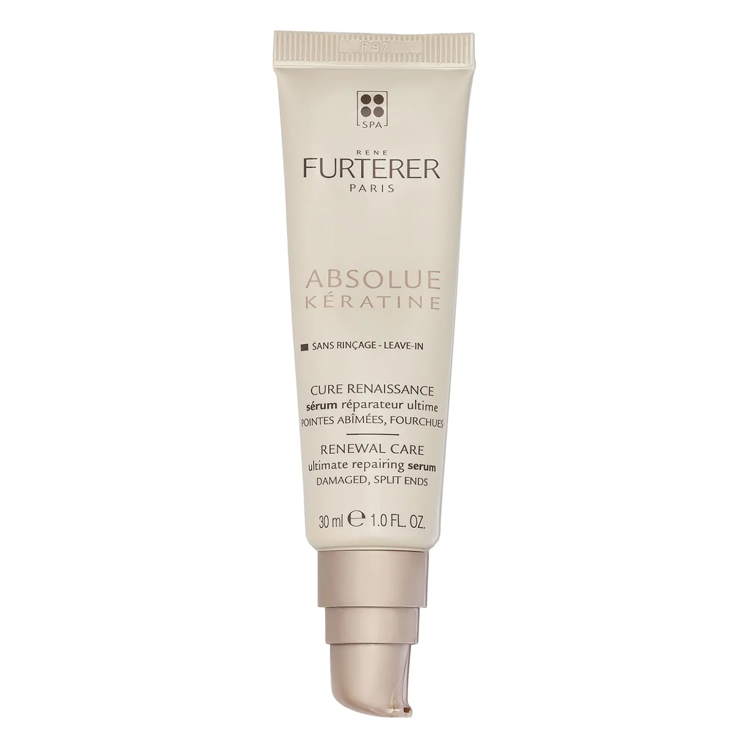 Сыворотка для восстановления секущихся кончиков волос Rene Furterer Absolue Keratine Ultimate Repair Split End Serum - для поврежденных, пересушенных волос - восстанавливает и укрепляет, 30 мл.