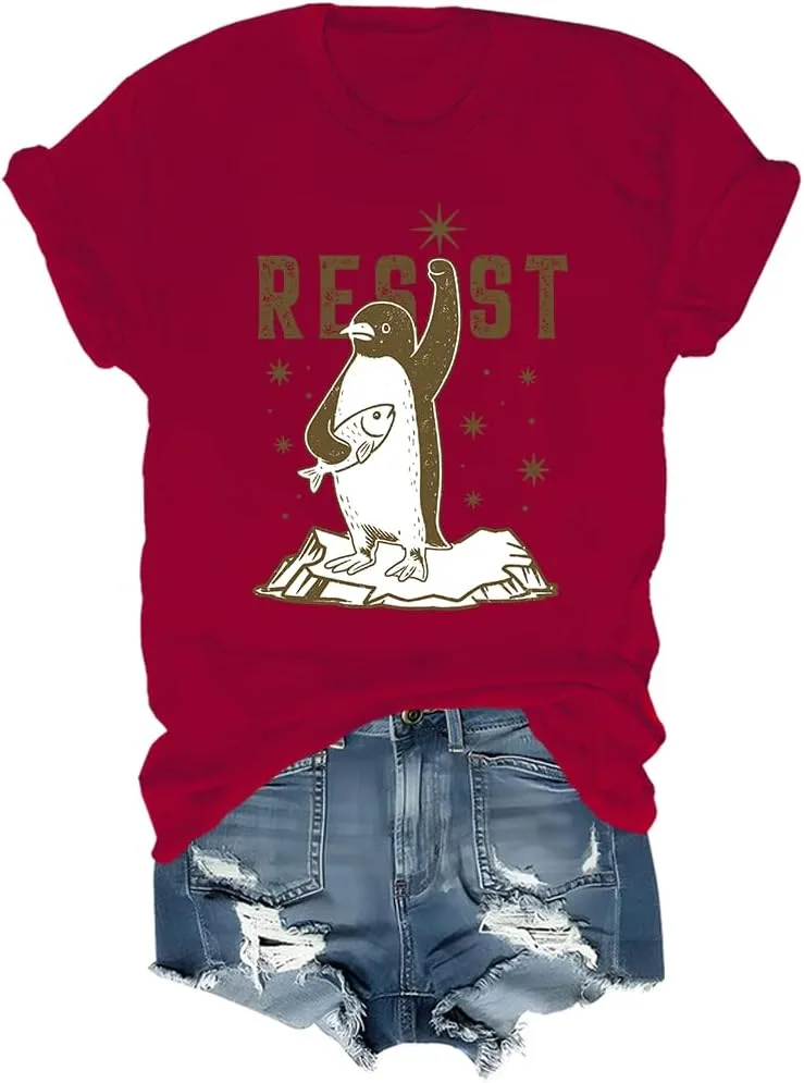 

Футболка Flippers Up с принтом Penguins Resist