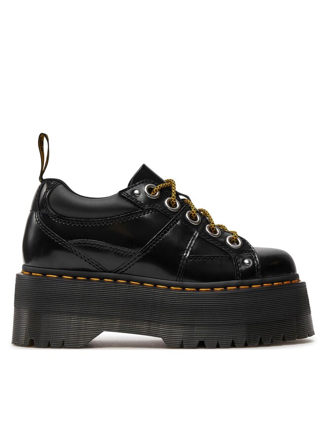 

Шлепанцы на танкетке Dr. Martens Botas de combate Quad Max, черный