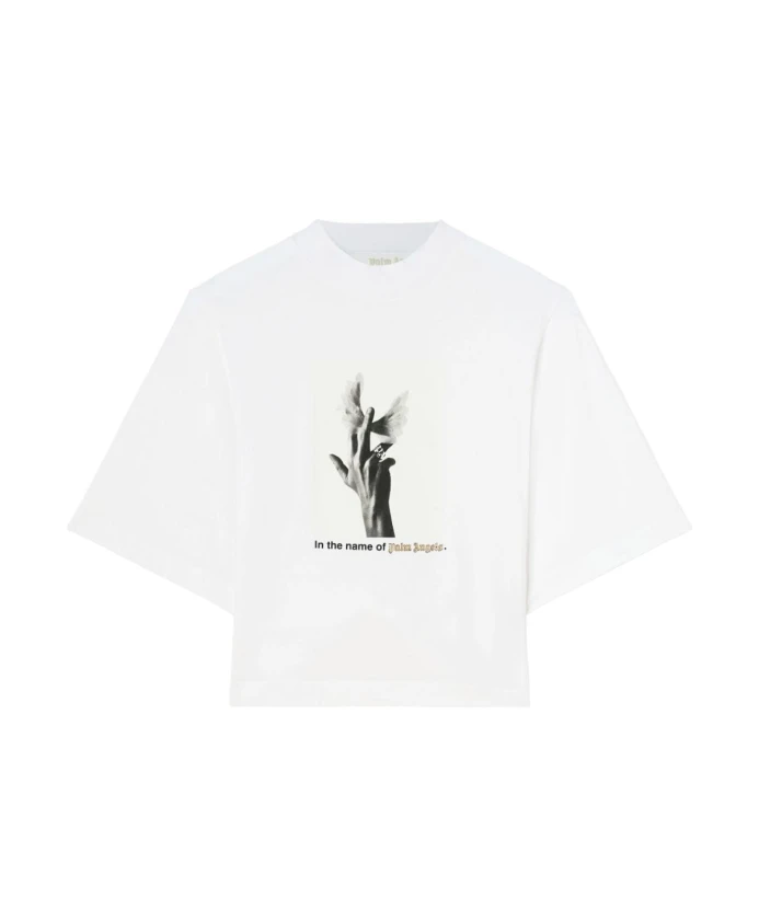 

Футболка женская – стильно и удобно. Palm Angels, белый